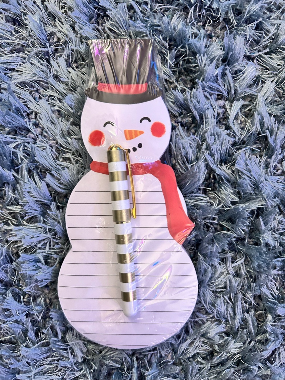 Marshall’s Christmas Snowman Notepad with Pen and bonus pillow case